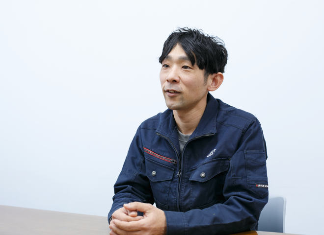 松倉さんのインタビュー風景1