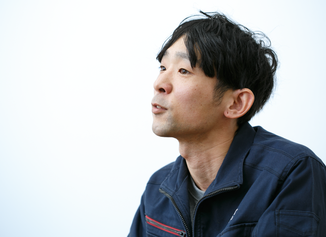 松倉さんのインタビュー風景2