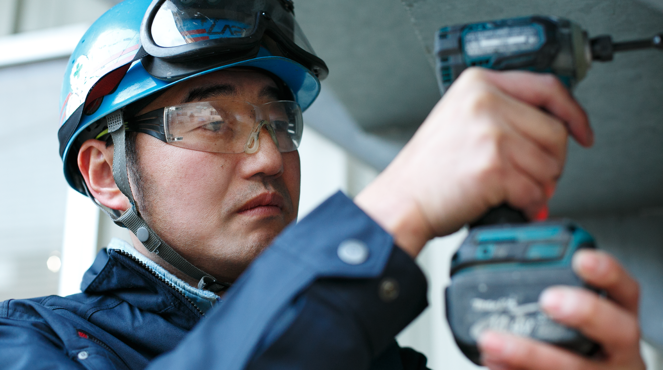 中村さんの仕事風景